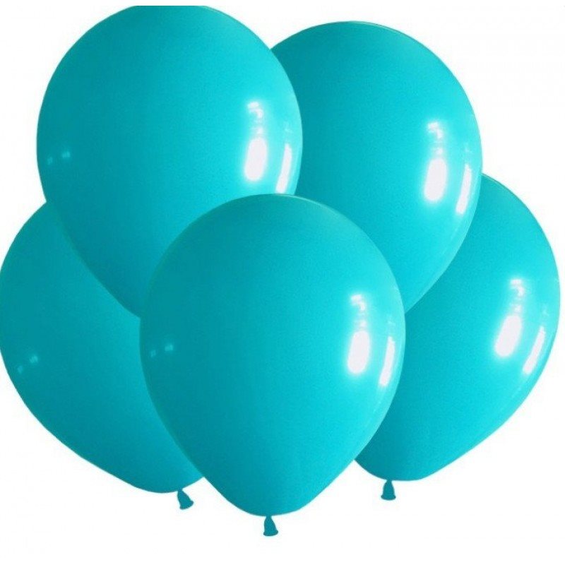 Голубые воздушные шары с гелием