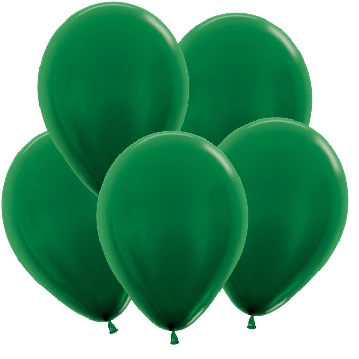 Зеленые воздушные шары с гелием