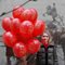 Воздушные шары на 9 мая "Салют". Цвет красный.