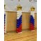 Плоская стойка триколор со звездой