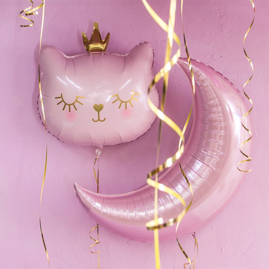 Фольгированный шар Котёнок принцесса, 66см
