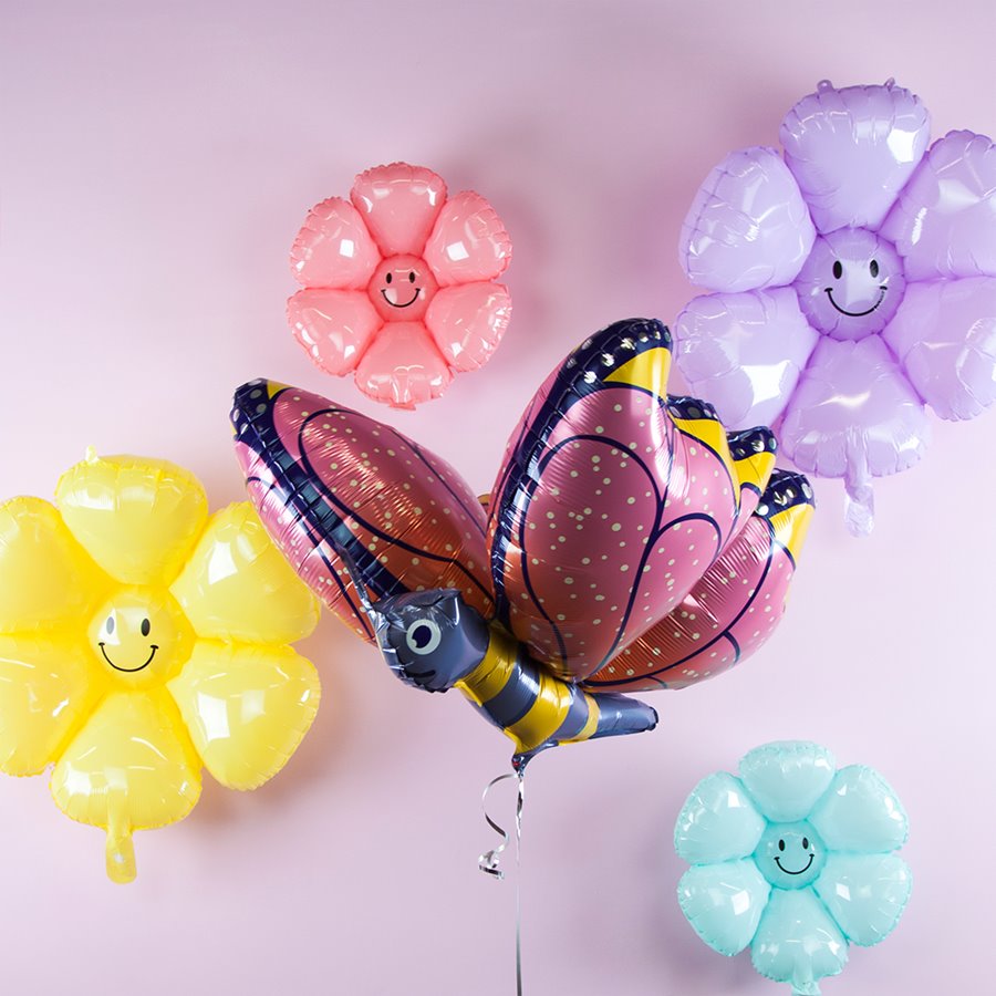 Фольгированный шар фигура бабочка 3d, цвет розовый. 76см