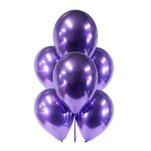 Воздушные шары хром, цвет фиолетовый