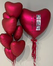 Набор фольгированных шаров с фото "Бордо"