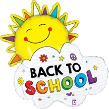 Фольгированный шар фигура "back to school"