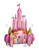 Большая фольгированная фигура Сказочный замок Принцессы Диснея. 137см