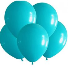 Голубые воздушные шары с гелием