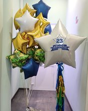 Набор фольгированных звёзд на 23 февраля