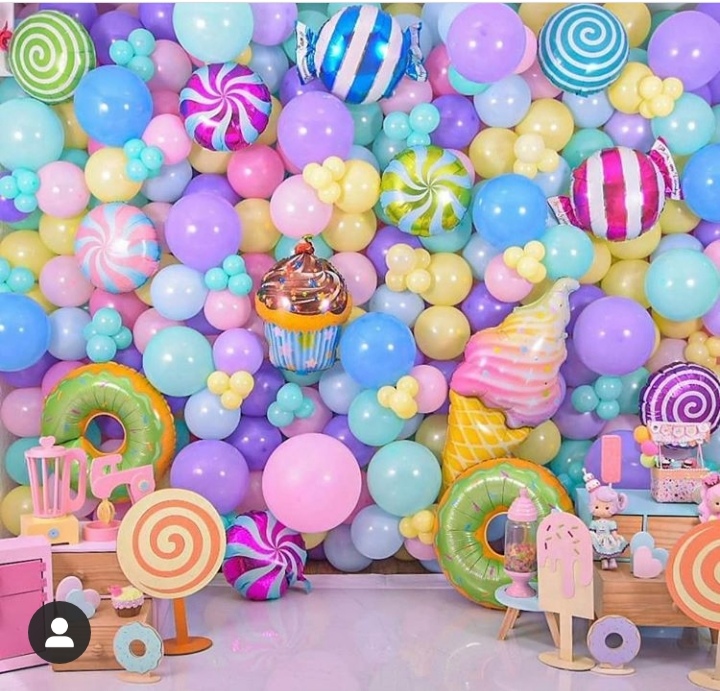 воздушные шары на детский день рождения, оформление шарами на детский день рождения, фотозона стена на день рождения, воздушные шары карамельки, фотозона из шаров на детский день рождения. 